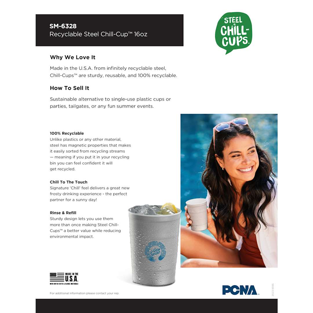 Recyclable Steel Chill-Cups™ 16oz
